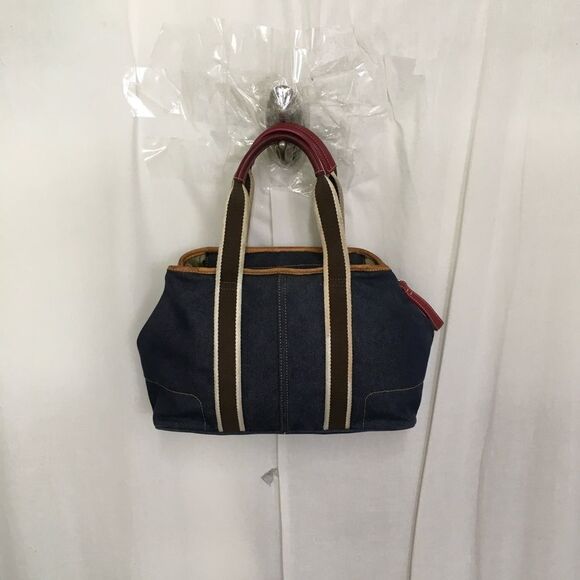 Coach Y2K Small Hampton Shoulder Denim Weekend Tote Bag # 7543 - Picture 5 of 16